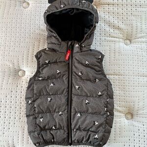Mickey Mouse Kids Gray Puffer Vest